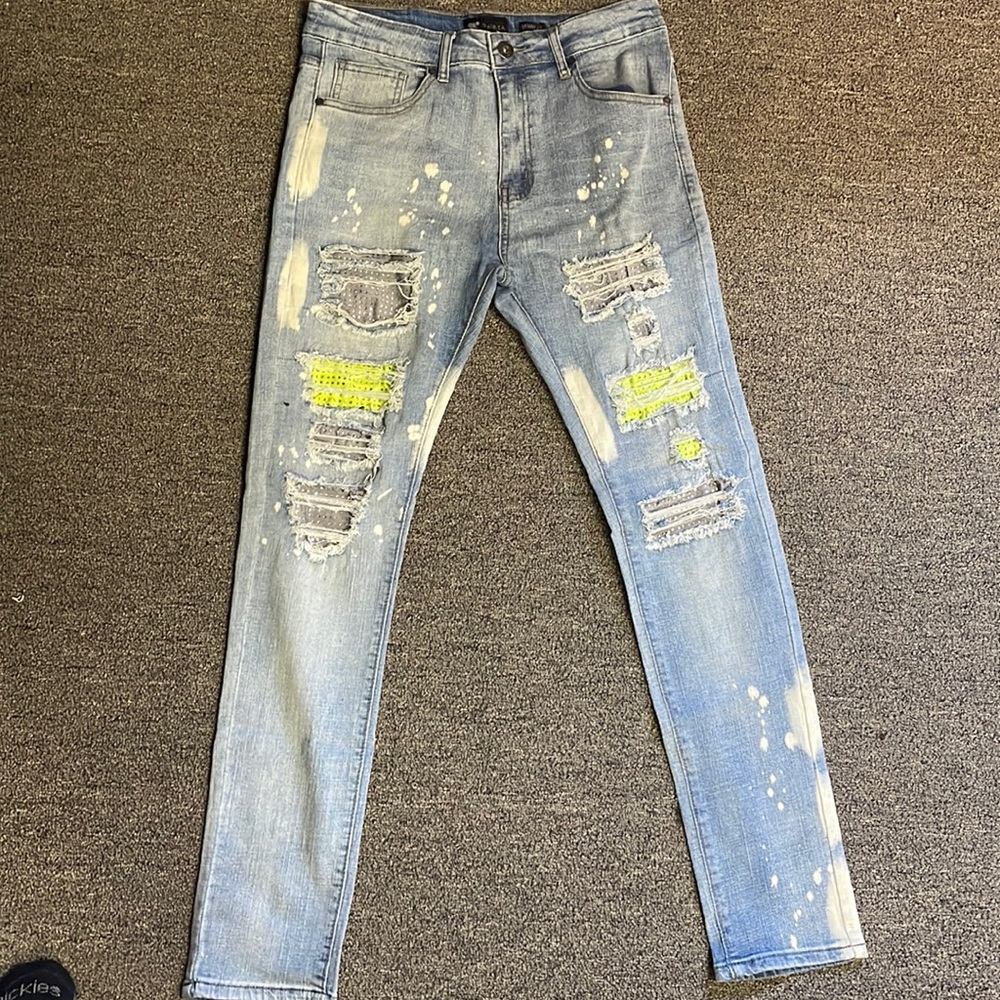 Waimea skinny jeans with rhinestones